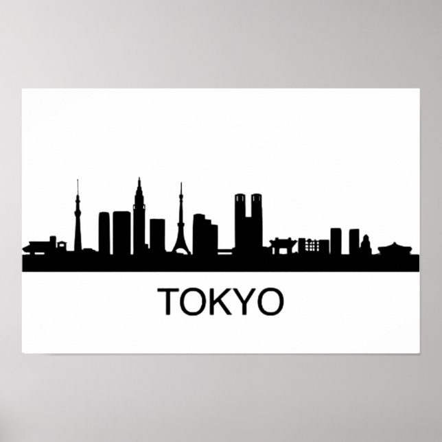 Poster Japon Tokyo Skyline - Tokyo Skyline (Devant)