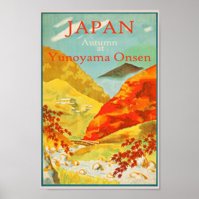 Poster Japon Vintage voyage d'automne (Devant)