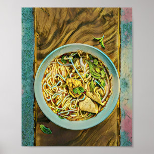 Poster Japonais amoureux du Ramen