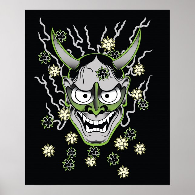 Poster japonais Hannya Mask (Devant)