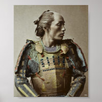 Japonais Samurai Vintage photo couleur main