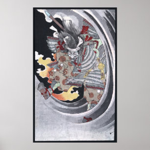 Poster Japonais Ukiyo-e Yokai Ghost par Yoshitoshi