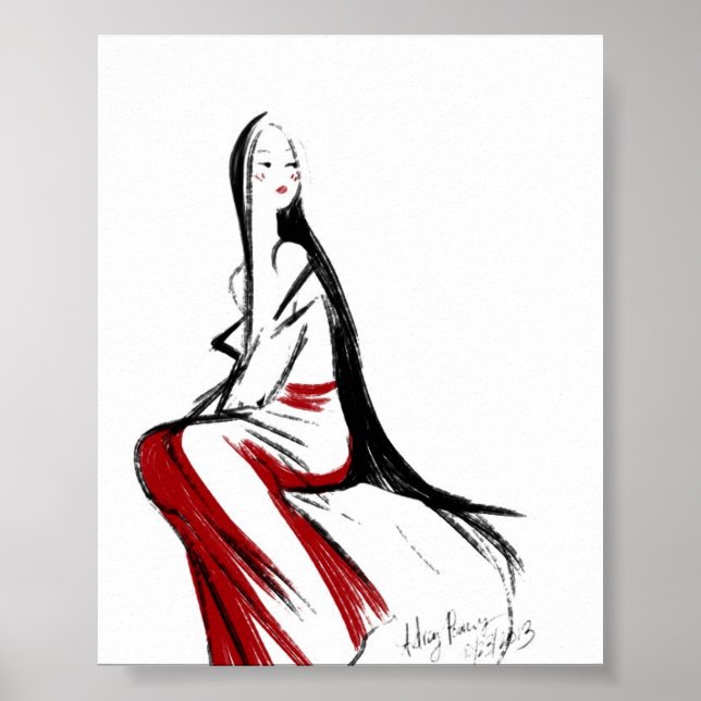 Poster Japonaise Maiden (Devant)