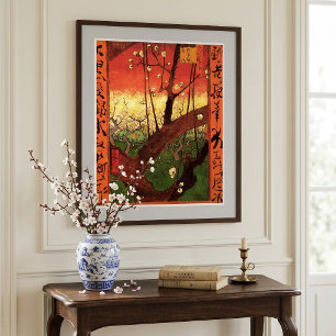 Poster Japonisme : Prunier en fleurs par Vincent van Gogh