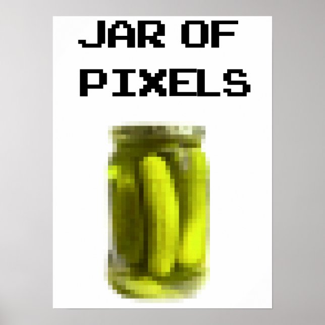 Poster Jar de pixels (Devant)