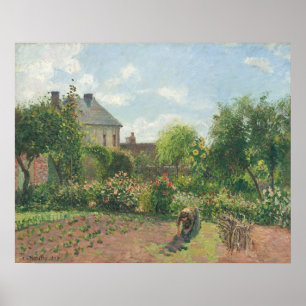 Poster Jardin à Eragny - Camille Pissarro Art