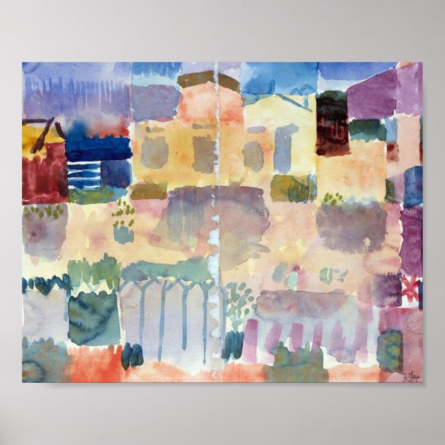 Poster Jardin à St Germain : Paul Klee 1914 (Devant)