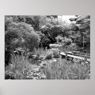Poster Jardin aquatique japonais