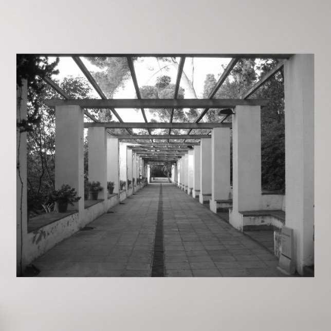 Poster Jardin B&W (Devant)