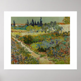 Poster Jardin d'Arles (1888) par Van Gogh
