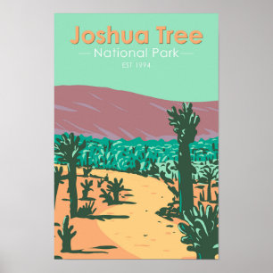 Poster Jardin de cactus de Joshua Tree National Park
