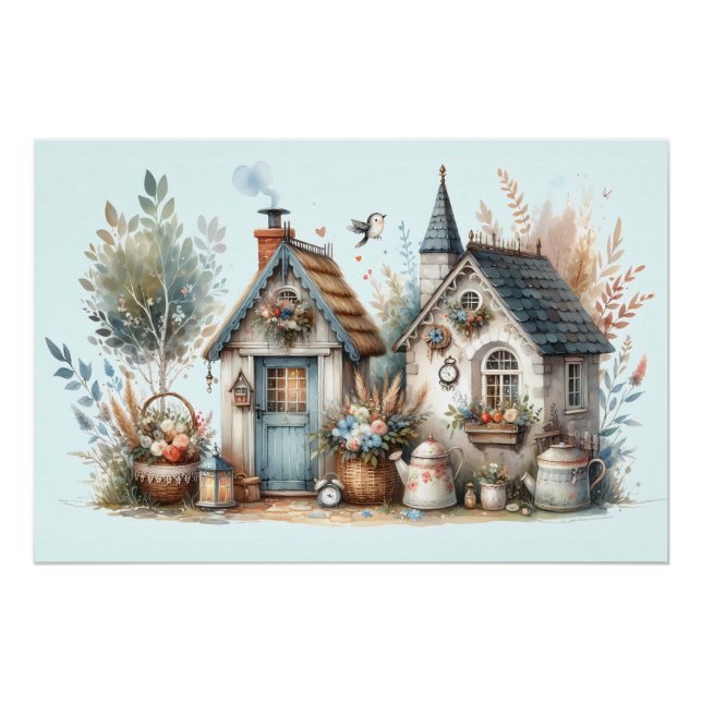 Poster Jardin de chalet Whimsical (Devant)