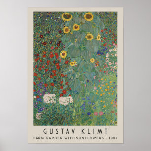 Poster Jardin de ferme avec tournesols