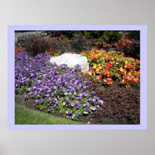 Poster Jardin de fleurs élégant