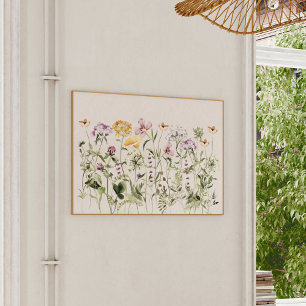 Poster Jardin de Fleurs Sauvages