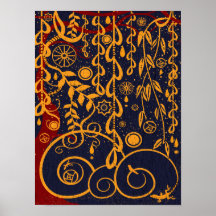 Jardin de Gustav Art Nouveau Abstrait