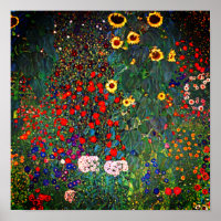 Jardin de la ferme Gustav Klimt avec tournesols