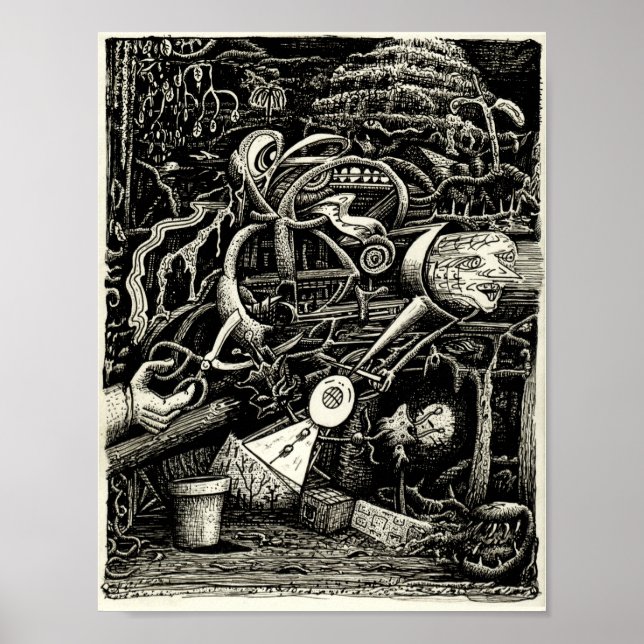Poster Jardin de la folie par Brian Benson (Devant)