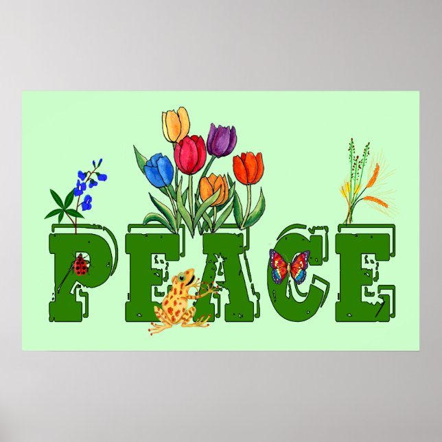 Poster Jardin de la paix (Devant)