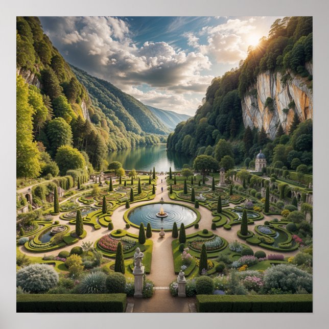 Poster Jardin de la rivière Serene - La Majesté de la nat (Devant)
