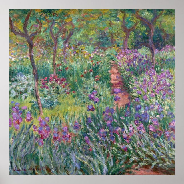 Poster Jardin de l'artiste à Giverny, Monet (Devant)