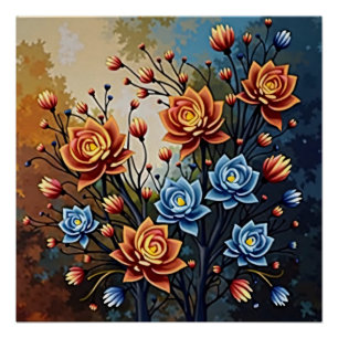 Poster Jardin de lumières éternelles