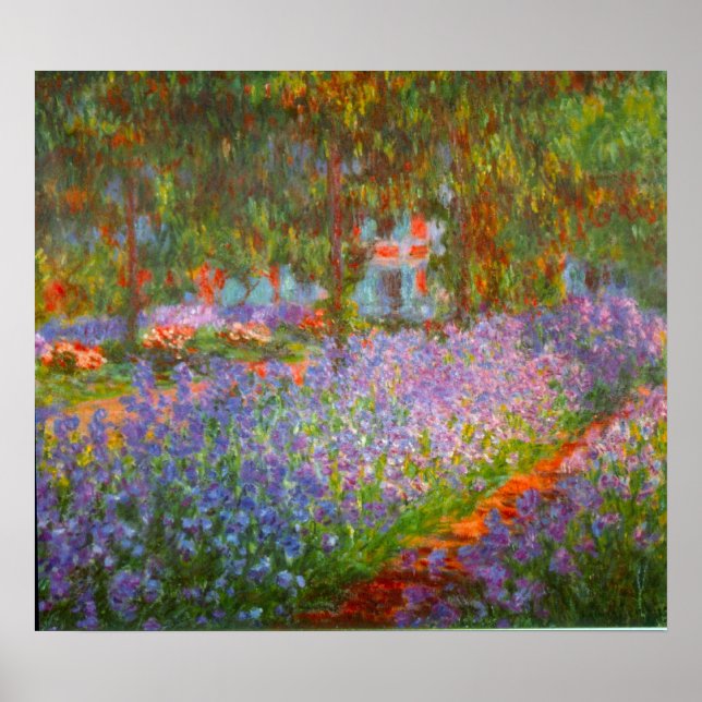 Poster Jardin de Monet par Claude Monet (Devant)