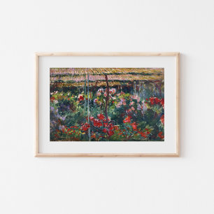 Poster Jardin de pivoines Claude Monet