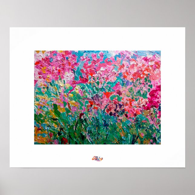 Poster Jardin de printemps (Devant)
