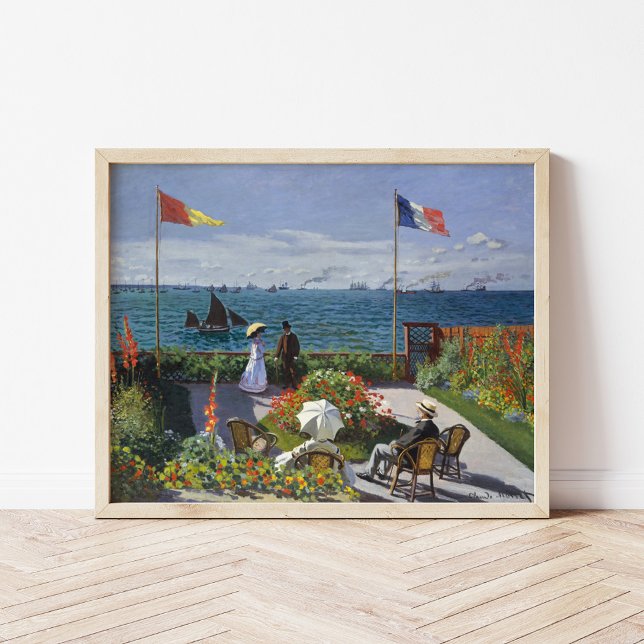 Poster Jardin de Sainte-Adresse | CLAUDE MONET (Créateur téléchargé)