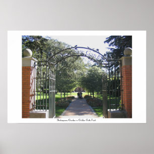 Poster Jardin de Shakespeare dans Golden Gate Park