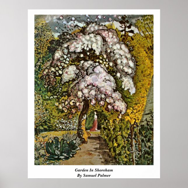 Poster Jardin De Shoreham Par Samuel Palmer (Devant)