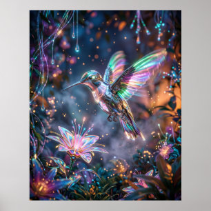 Poster Jardin de tension du colibri
