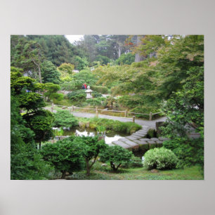 Poster Jardin de thé japonais