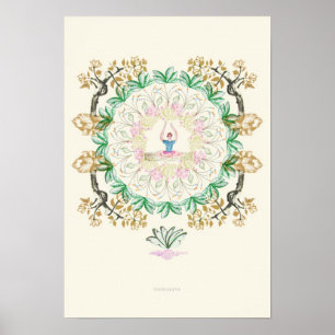 Poster Jardin de yoga I