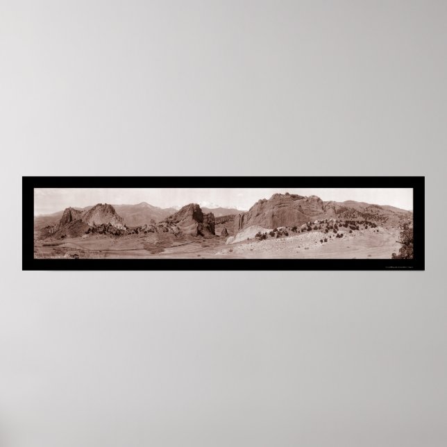 Poster Jardin des dieux CO Photo 1913 (Devant)