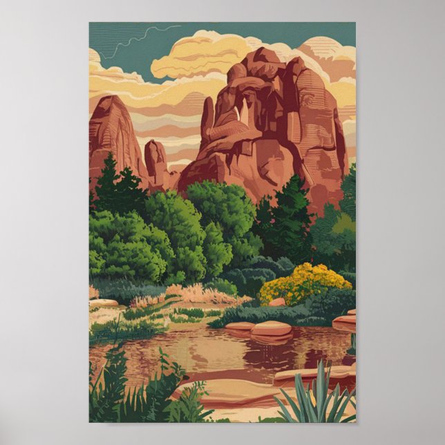 Poster Jardin des Dieux Colorado (Devant)