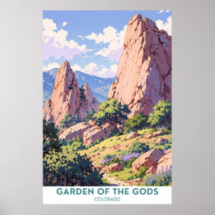 Poster Jardin des Dieux, Colorado