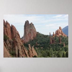 Poster Jardin des dieux Colorado Springs, Colorado