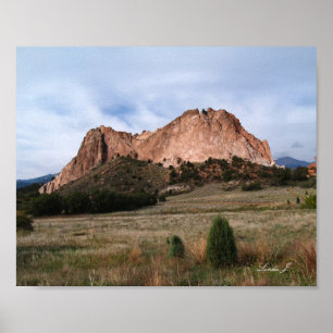Poster Jardin des Dieux Colorado toile Imprimer