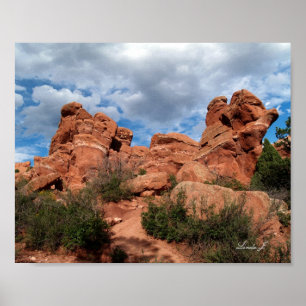 Poster Jardin des Dieux Colorado toile Imprimer