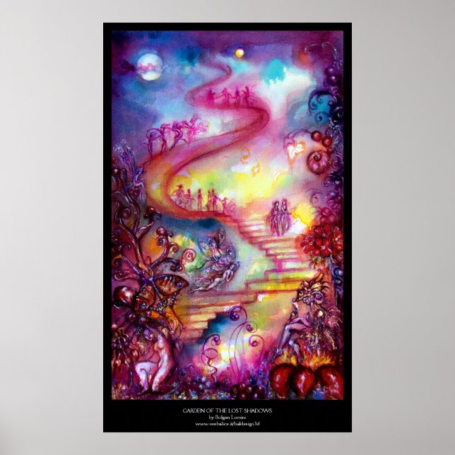 POSTER JARDIN DES OMBRES PERDUES - ESCALIERS MYSTIQUES (Devant)
