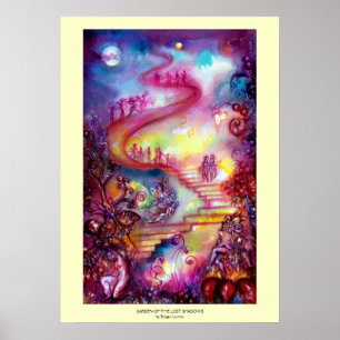 POSTER JARDIN DES OMBRES PERDUES / ESCALIERS MYSTIQUES