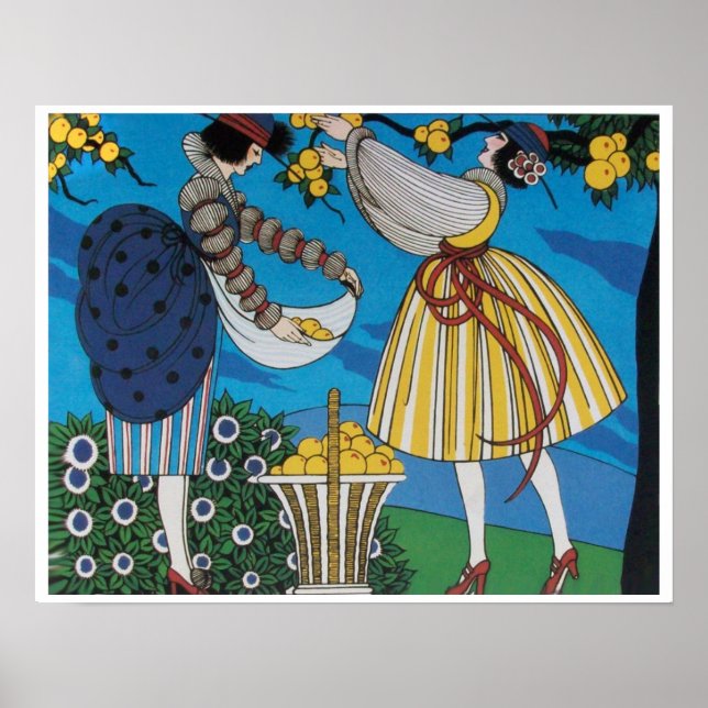 POSTER JARDIN D'ÉTÉ / CONCEPTEUR DE COSTUME MODE (Devant)
