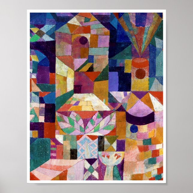 Poster Jardin du château, Paul Klee (Devant)