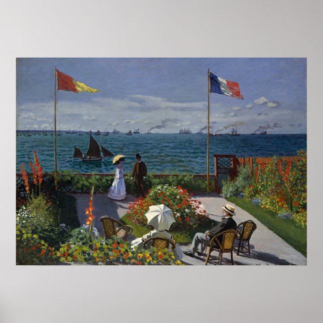 Poster Jardin du Monet à Sainte-Adresse (Devant)
