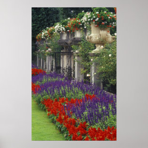 Poster Jardin du palais Mirabell, Salzbourg, Autriche