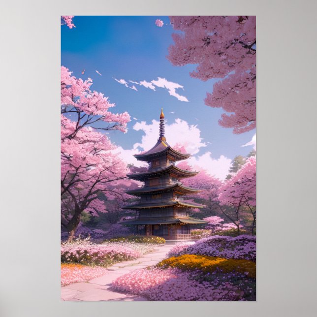 Poster Jardin du printemps (Devant)