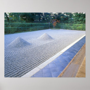 Poster Jardin du temple Daisen-in, Daitokuji, Kyoto, Japo