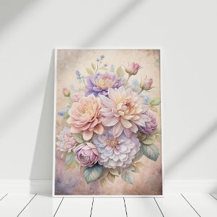 Poster Jardin enchanté Bouquet Wall Art - Jardin de sorci